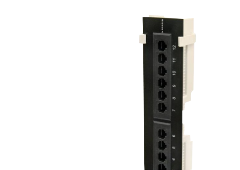 Category 6 Unshielded Patch Panel Vertical Loaded 12P